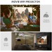 DLP Projector, bonsaii 350 ANSI Lumen Smart WiFi Bluetooth Projector with Hi-Fi Speaker, 3D 1080P 120" Display Supported Movie Projector for Home Theater, Compatible with TV Stick/USB/HDMI/Android/iOS