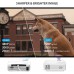 DLP Projector, bonsaii 350 ANSI Lumen Smart WiFi Bluetooth Projector with Hi-Fi Speaker, 3D 1080P 120" Display Supported Movie Projector for Home Theater, Compatible with TV Stick/USB/HDMI/Android/iOS
